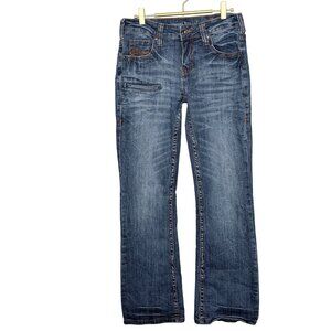 Cowgirl Tuff Jearth Jeans Womens W29 L33 Blue Bootcut Denim Western Rod